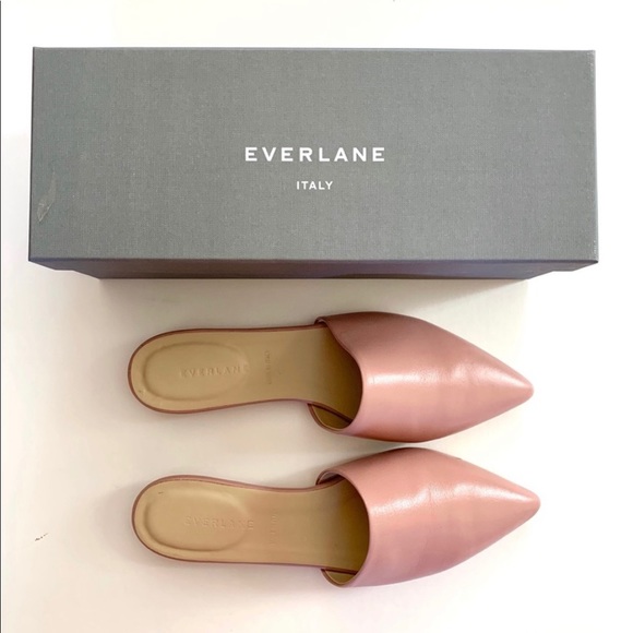 Everlane Shoes - Everlane Pointed Slide in Nude Pink, Sz 8.5